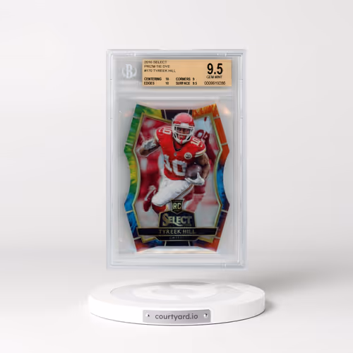 2016 Panini Select #170 Tyreek Hill - Tie-Dye Prizm Die-Cut (BGS 9.5 GEM MINT)