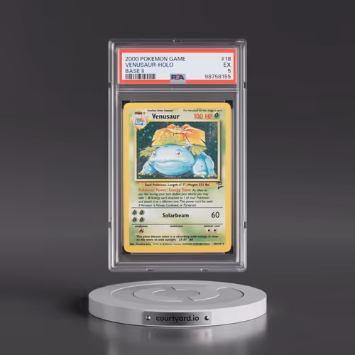 2000 Pokémon Game Base II #18 Venusaur - Holo (PSA 5 EX)