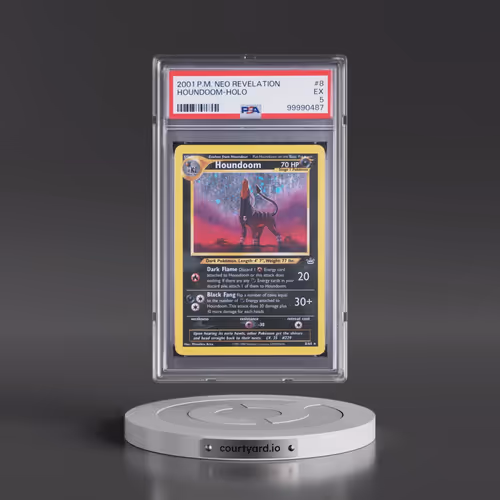 2001 Pokémon Neo Revelation #8 Houndoom - Holo (PSA 5 EX)