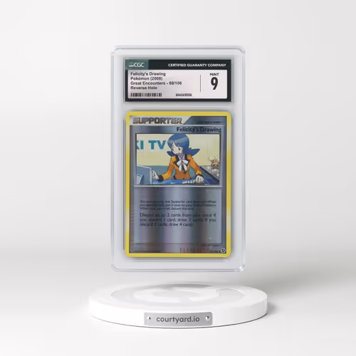 2008 Great Encounters #98/106 Felicity's Drawing - Reverse Holo (CGC 9 MINT)