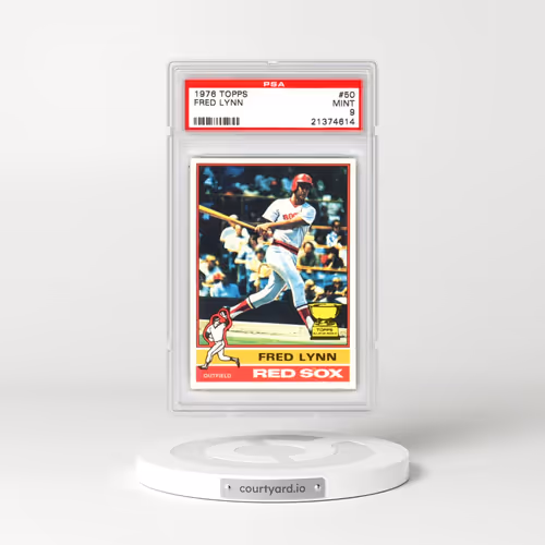 1976 Topps #50 Fred Lynn (PSA 9 MINT)