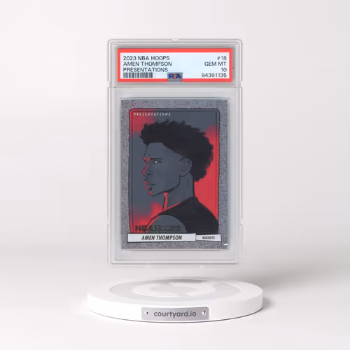 2023 Panini NBA Hoops Presentations #18 Amen Thompson (PSA 10 GEM MINT)