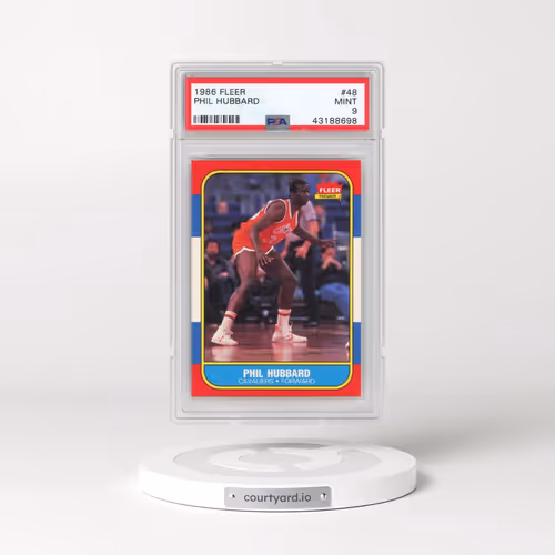 1986 Fleer #48 Phil Hubbard (PSA 9 MINT)