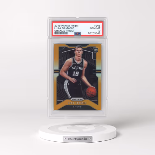 2019 Panini Prizm #265 Luka Samanic - Orange Prizm (PSA 10 GEM MINT)
