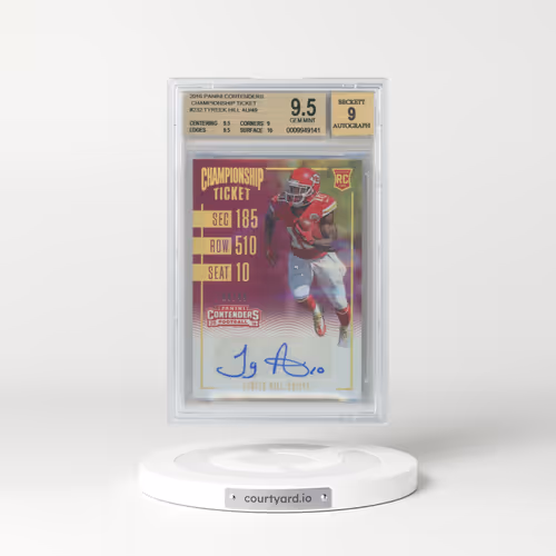 2016 Panini Contenders Championship Ticket #232 Tyreek Hill AU/49 (BGS 9.5 GEM MINT)