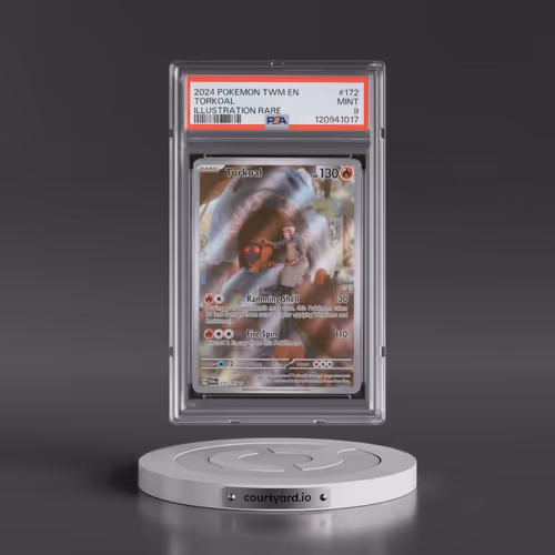 2024 Pokémon Twm EN-Twilight Masquerade #172 Torkoal - Illustration Rare (PSA 9 MINT)