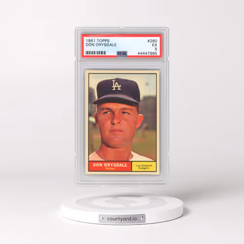 1961 Topps #260 Don Drysdale (PSA 5 EX)