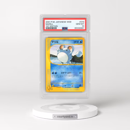 2001 Pokémon Web #010 Marill - 1st Edition (PSA 10 GEM MINT)