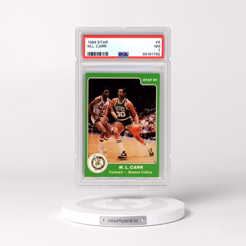 1984 Star #5 M.L. Carr (PSA 7 NM)