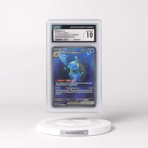 2023 Scarlet & Violet 151 - MEW EN #200/165 Blastoise ex - Special Illustration Rare (CGC 10 GEM MINT)