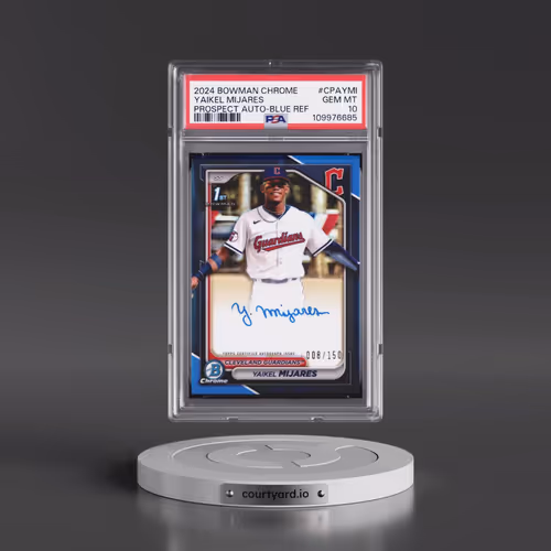 2024 Bowman Chrome Prospect Autographs #CPAYMI Yaikel Mijares - Blue Refractor (PSA 10 GEM MINT)