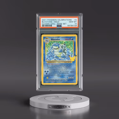 2021 Pokémon Celebrations Classic Collection #2 Blastoise - Holo (PSA 10 GEM MINT)