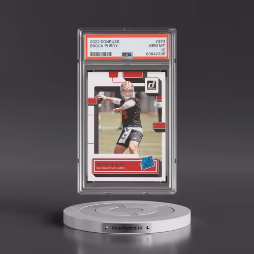 2022 Panini Donruss #374 Brock Purdy (PSA 10 GEM MINT)