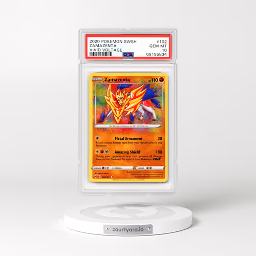 2020 Vivid Voltage #102 Zamazenta - Holo (PSA 10 GEM MINT)