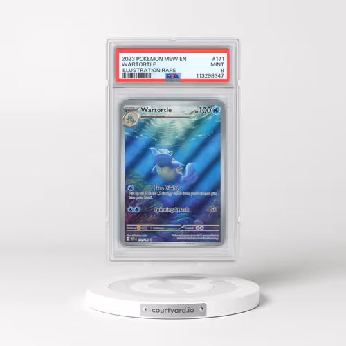 2023 Pokémon Mew EN-151 #171 Wartortle - Illustration Rare (PSA 9 MINT)