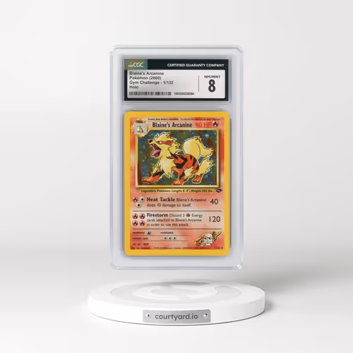 2000 Gym Challenge #1/132 Blaine's Arcanine - Holo (CGC 8 NM-MT)