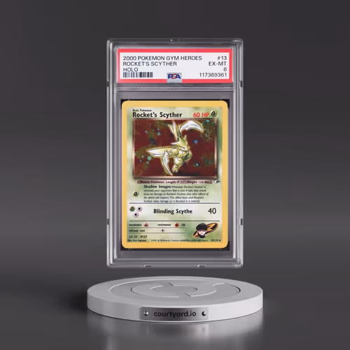 2000 Pokémon Gym Heroes #13 Rocket's Scyther - Holo (PSA 6 EX-MT)