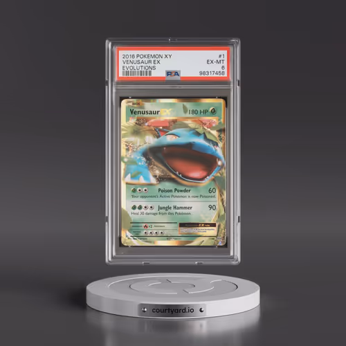 2016 Pokémon XY Evolutions #1 Venusaur EX - Holo (PSA 6 EX-MT)
