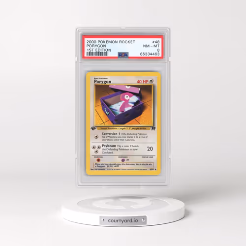 2000 Pokémon Rocket #48 Porygon - 1st Edition (PSA 8 NM-MT)