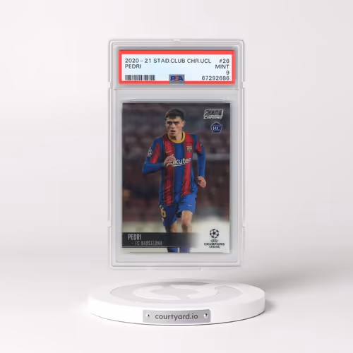 2020 Stadium Club Chrome UEFA Champions League #26 Pedri (PSA 9 MINT)