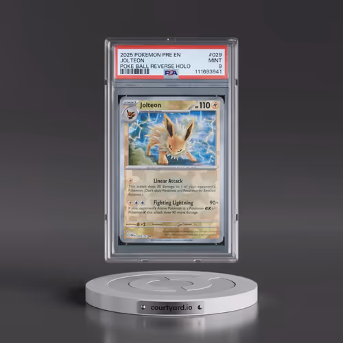 2025 Pokémon Pre EN-Prismatic Evolutions #029 Jolteon - Reverse Holo Poke Ball (PSA 9 MINT)