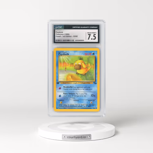 1999 Fossil #53/62 Psyduck - 1st Edition 1st Edition (CGC 7.5 NM+)