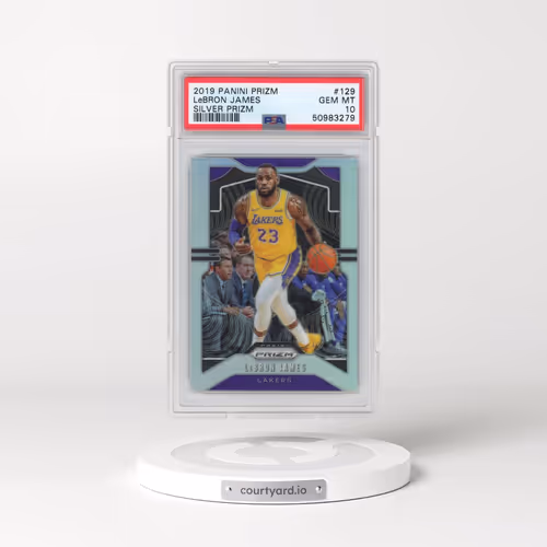 2019 Panini Prizm #129 LeBron James - Silver Prizm (PSA 10 GEM MINT)