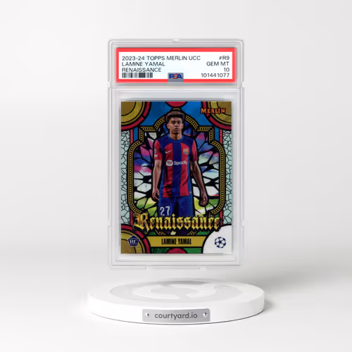 2023-24 Topps Merlin UEFA Club Competitions Renaissance #R9 Lamine Yamal (PSA 10 GEM MINT)