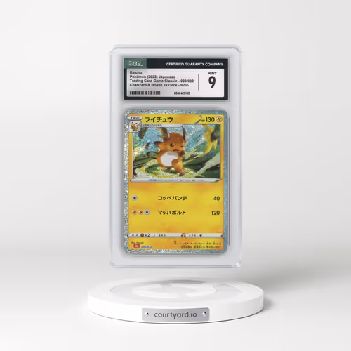 2023 Trading Card Game Classic - CLF, CLL, CLK #009/032 Raichu - Holo Charizard & Ho-Oh ex Deck - CLL (CGC 9 MINT)