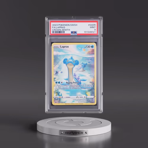 2023 Pokémon Sword and Shield Crown Zenith #GG05 Lapras - Full Art (PSA 9 MINT)