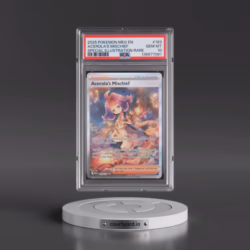 2025 Pokémon Meg EN-Mega Evolution #183 Acerola's Mischief - Special Illustration Rare (PSA 10 GEM M