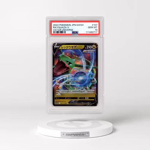 2022 Pokémon Sword & Shield Vstar Universe #107 Rayquaza V - Holo (PSA 10 GEM MINT)
