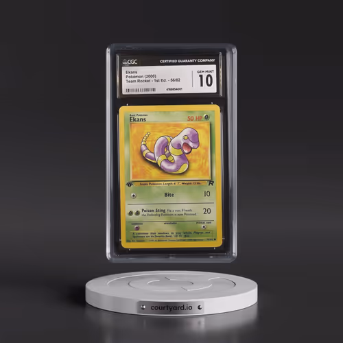2000 Team Rocket #56/82 Ekans - 1st Edition 1st Edition (CGC 10 GEM MINT)