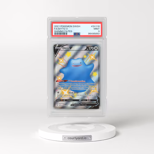 2021 Pokémon Sword & Shield Shining Fates #SV118 Ditto V - Holo Full Art (PSA 9 MINT)