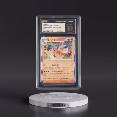 2023 Pokémon Card 151 #136/165 Flareon - Holo (CGC 10 PRISTINE)
