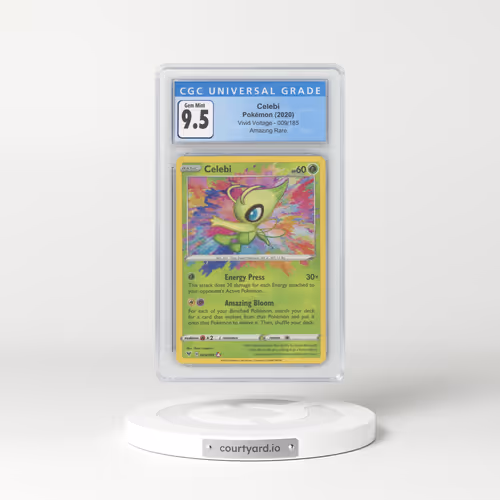 2020 Vivid Voltage #009 Celebi - Amazing Rare (CGC 10 GEM MINT)