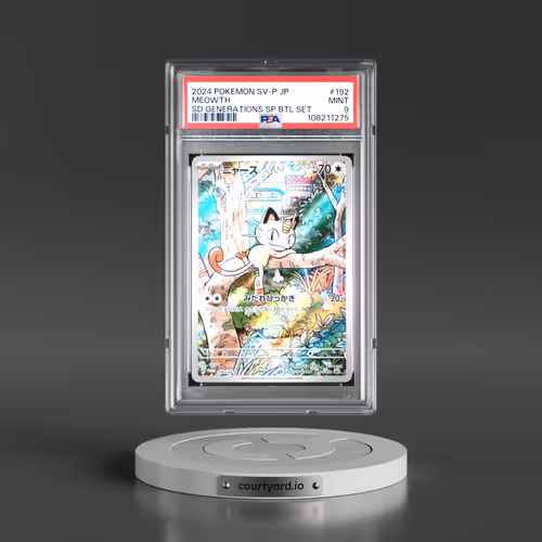 2024 Pokémon SV-P Promo #192 Meowth - Start Deck Generations Special Battle Set (PSA 9 MINT)