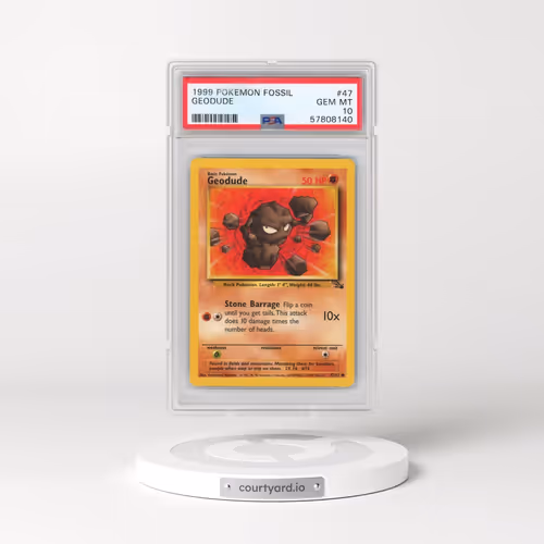 1999 Pokémon Fossil #47 Geodude (PSA 10 GEM MINT)
