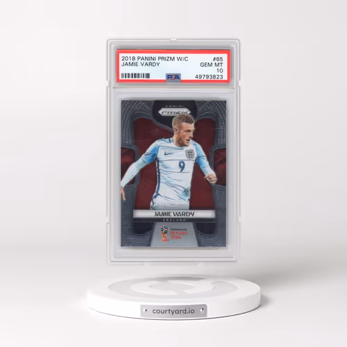 2018 Panini Prizm World Cup #65 Jamie Vardy (PSA 10 GEM MINT)