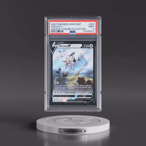 2022 Pokémon Swsh Black Star Promo #204 Arceus V - Holo Arceus V Figure Collection (PSA 9 MINT)