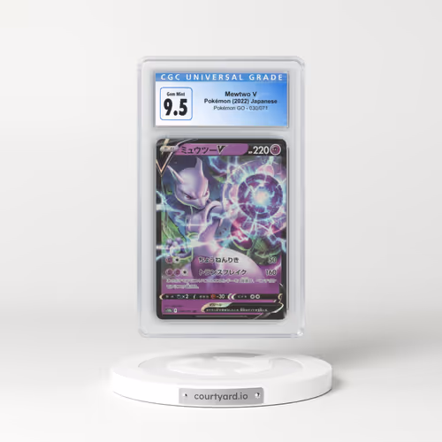 2022 Pokémon GO #030/071 Mewtwo V - Holo (CGC 10 GEM MINT)