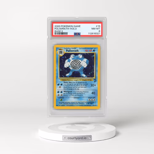 2000 Pokémon Game Base II #15 Poliwrath - Holo (PSA 8 NM-MT)