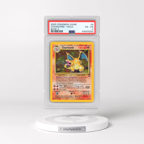 2000 Pokémon Game Base II #4 Charizard - Holo (PSA 4 VG-EX)