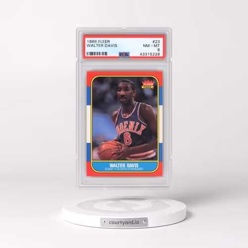 1986 Fleer #23 Walter Davis (PSA 8 NM-MT)