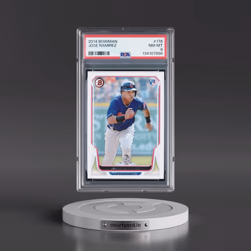 2014 Bowman #176 Jose Ramirez (PSA 8 NM-MT)
