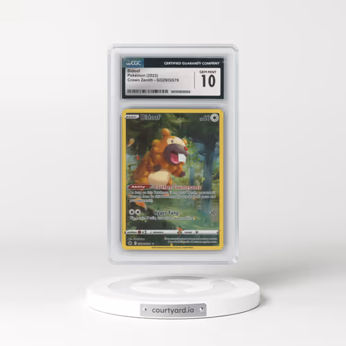 2022 Crown Zenith #GG29/GG70 Bidoof (CGC 10 GEM MINT)
