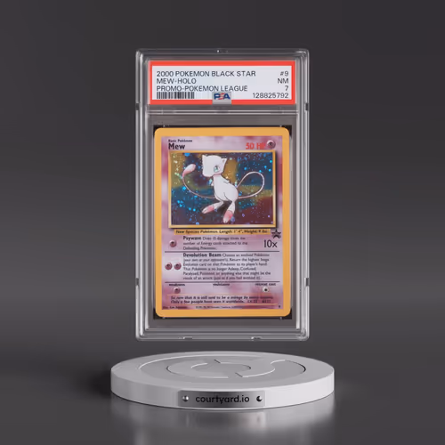 2000 Pokémon Promo Black Star #9 Mew - Holo Pokemon League (PSA 7 NM)