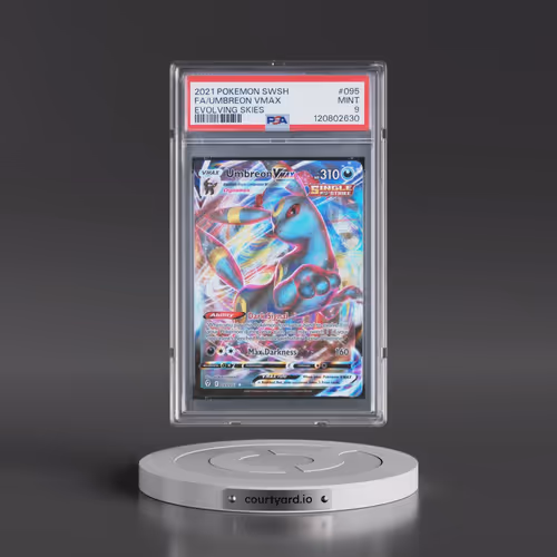 2021 Pokémon Sword & Shield Evolving Skies #095 Umbreon Vmax - Full Art (PSA 9 MINT)