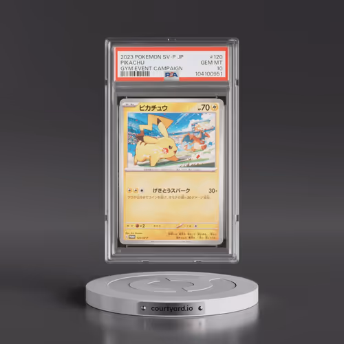 2023 Pokémon SV-P Promo #120 Pikachu - Gym Event Campaign (PSA 10 GEM MINT)