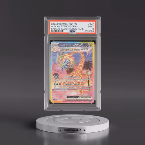 2024 Pokémon Ssp EN-Surging Sparks #242 Alolan Exeggutor EX - Holo Special Illustration Rare (PSA 9